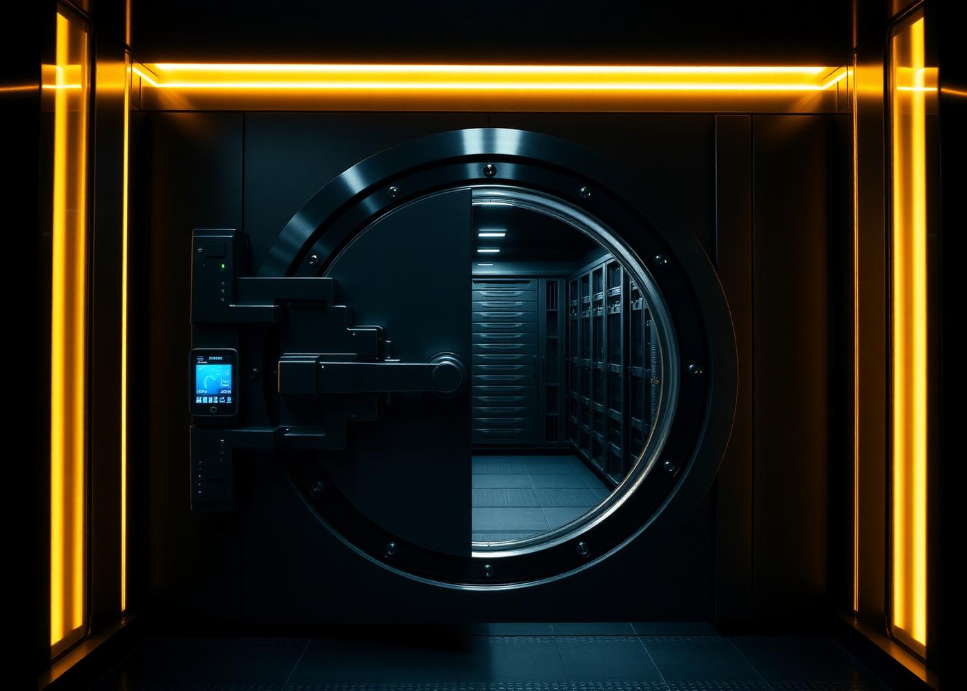 Institutional cold-storage vault